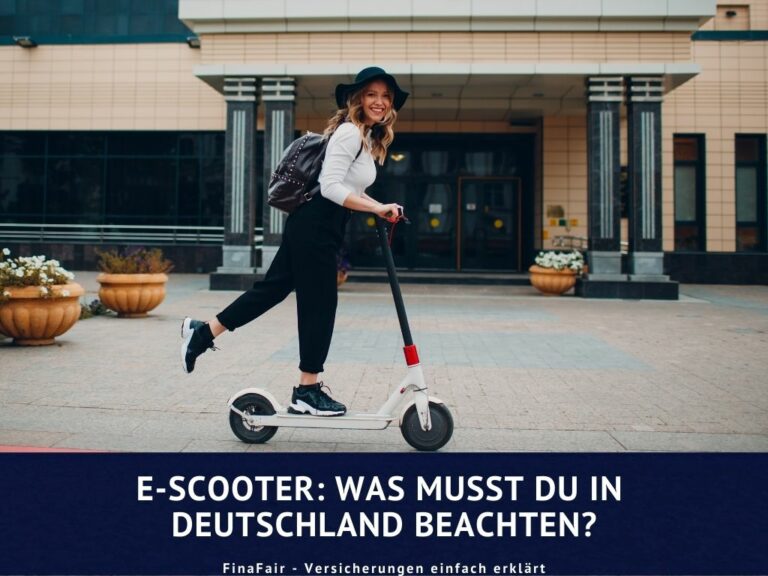 E-Scooter Versicherung – Worauf ist unbedingt zu achten?