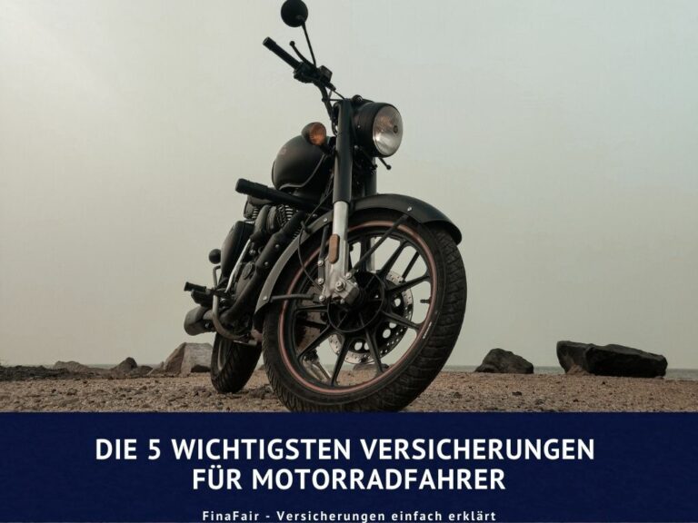 Motorradunfall: Die 5 wichtigsten Versicherungen für Motorradfahrer