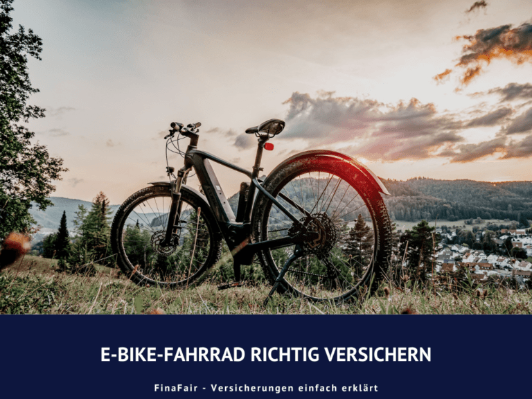 E-Bike-Fahrrad richtig versichern