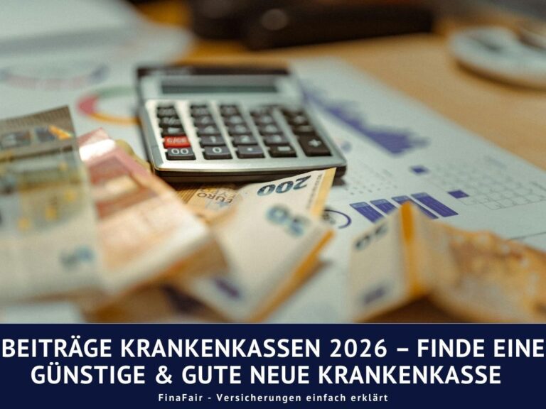 Beiträge Krankenkassen 2026 – Finde eine günstige & gute neue Krankenkasse