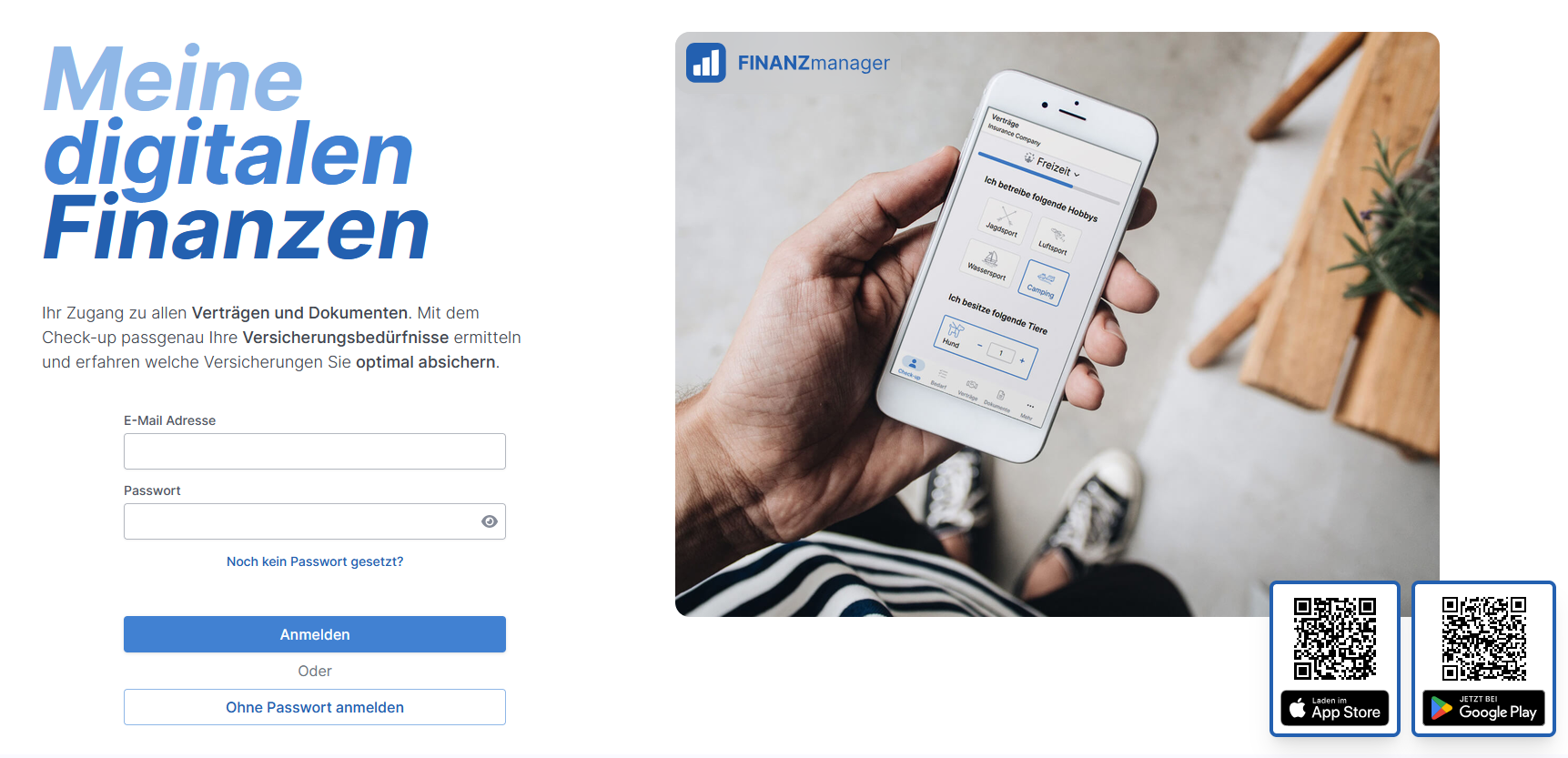 Alle Versicherungen in der kostenlosen Finanz-App